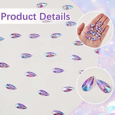 4 Sets Acrylic Rhinestone Cabochons GACR-SP0001-06B-1