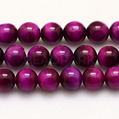Natural Tiger Eye Beads Strands G-G448-8mm-17AB+-1