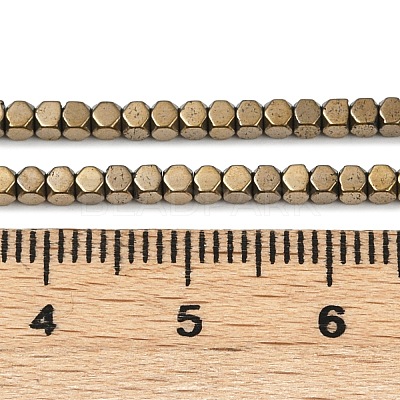 Electroplate Non-magnetic Synthetic Hematite Beads Strands G-I175-09G-1