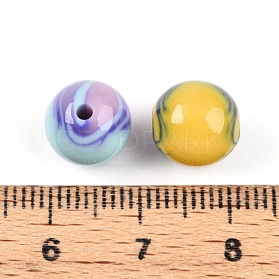 Opaque Resin Beads X1-RESI-N042-10mm-14-1