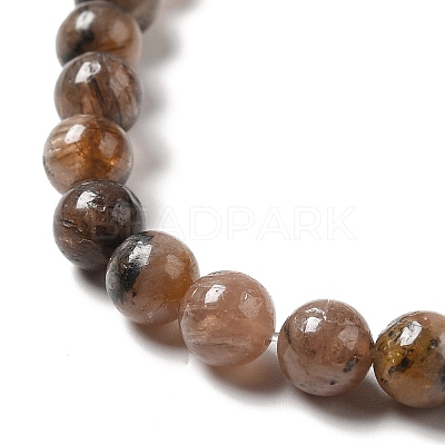 Natural Chiastolite Beads Strands G-F729-02A-1