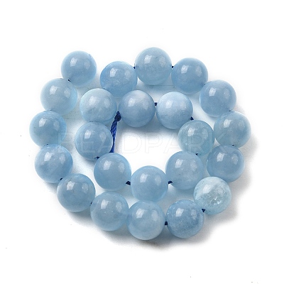 Natural Aquamarine Beads Strands G-D327-C03-8MMA-1
