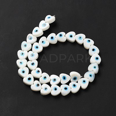 Handmade Evil Eye Lampwork Beads Strands LAMP-E023-07B-01-1