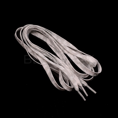 Flat Smooth Polyester Shoelaces AJEW-WH0250-23G-1