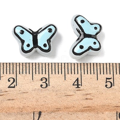 Transparent Glass Enamel Beads LAMP-C023-03F-1