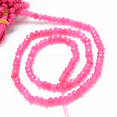 Natural White Jade Bead Strands X-G-R343-2x4-23-1