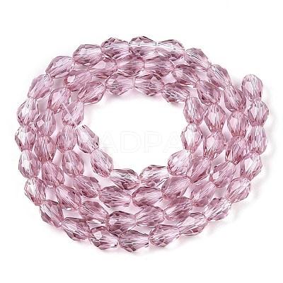 Transparent Glass Beads Strands EGLA-N013-T4mm-D02-1