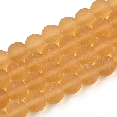 Transparent Glass Beads Strands GLAA-T032-T8mm-MD08-1