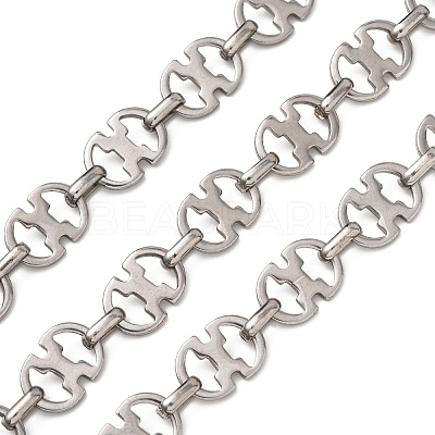 304 Stainless Steel Oval Link Chains CHS-S012-24P-1