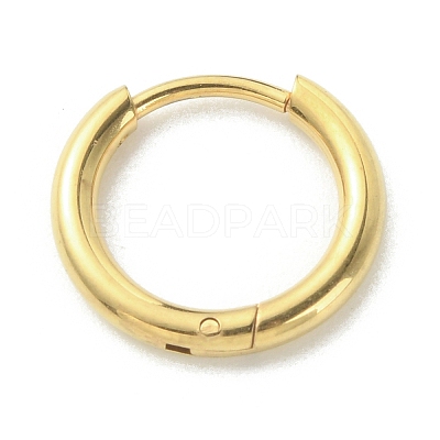 316L Surgical Stainless Steel Huggie Hoop Earrings for Girl Women EJEW-TAC0011-11A-G-1