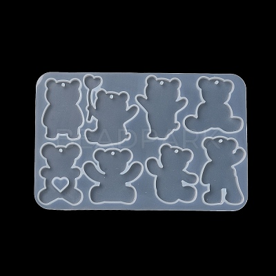 Bear DIY Pendant Silhouette Silicone Molds SIL-F010-02-1