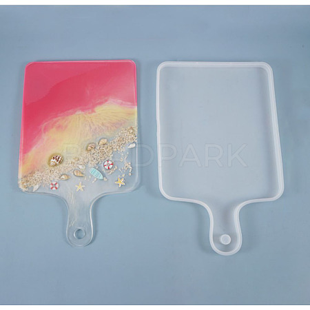 Rectangle Handle Dinner Plate Silicone Molds LS-DIY-L021-54-1
