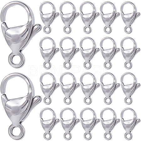 304 Stainless Steel Lobster Claw Clasps STAS-SP0001-73B-1