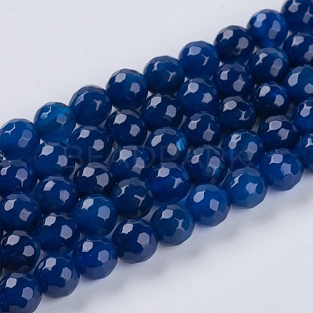 Natural Agate Beads Strand X-G-G580-6mm-02-1