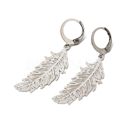 304 Stainless Steel Leverback Earrings EJEW-JE04419-1
