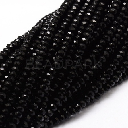 Dyed Natural Malaysia Jade Rondelle Beads Strands X-G-E316-2x4mm-08-1
