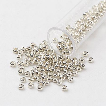 FGB 8/0 Grade A Round Glass Seed Beads SEED-N002-C-0563-1