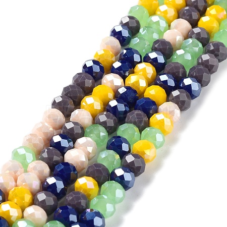 Glass Beads Strands EGLA-A034-M8mm-31-1