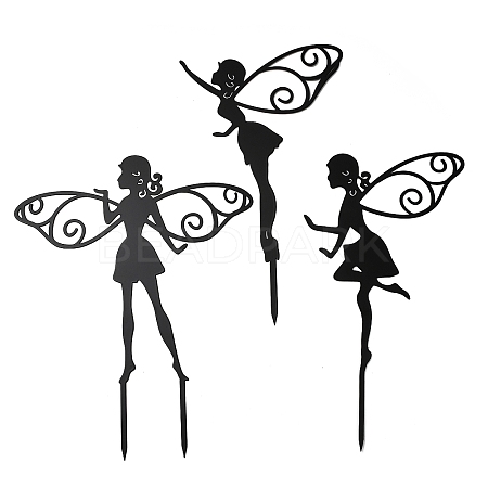 Iron Fairy Garden Stakes AJEW-Z050-01A-1