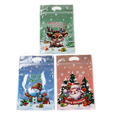 Christmas Theme Plastic Zip Lock Bags ABAG-Q053-07B-1