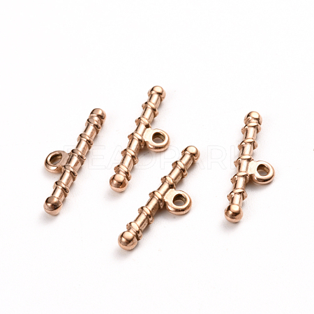 Ion Plating(IP) 304 Stainless Steel Toggle Clasps Parts STAS-D142-05C-RG-1
