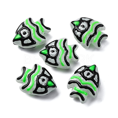 Handmade Lampwork Beads LAMP-S068-06K-1