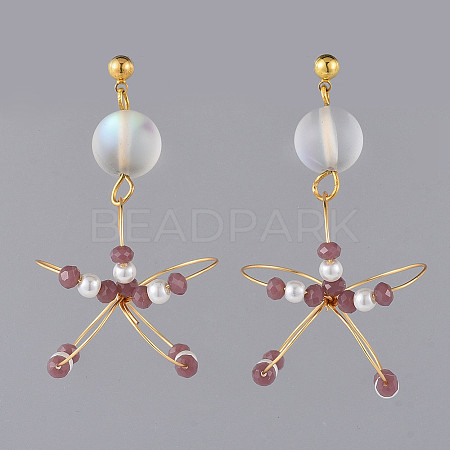 (Jewelry Parties Factory Sale)Dangle Stud Earrings EJEW-JE03694-03-1