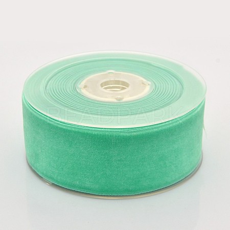 Polyester Velvet Ribbon for Gift Packing and Festival Decoration SRIB-M001-38mm-323-1