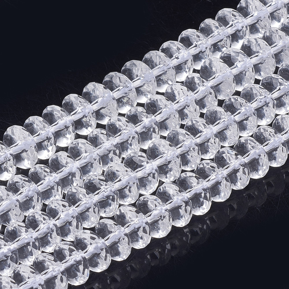 Synthetic Quartz Crystal Beads Strands - Beadpark.com