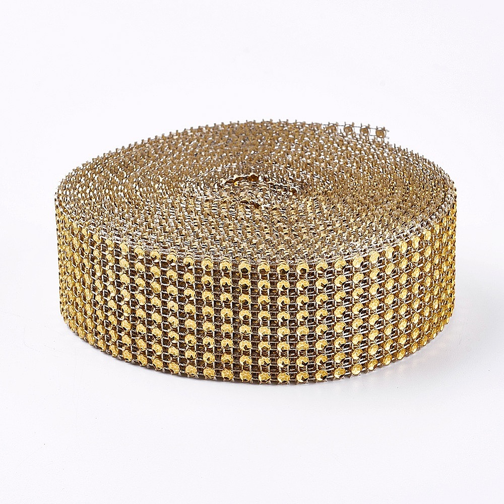 8 Rows Plastic Diamond Mesh Wrap Roll - Beadpark.com