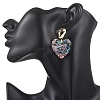 Natural Paua Shell/Abalone Shell Dangle Stud Earrings EJEW-JE06945-2