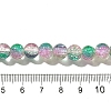 Crackle Glass Beads Strands CCG-C002-8mm-07-4