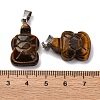 Natural Tiger Eye Pendants G-B127-06P-07-4