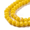 Electroplate Opaque Solid Color Glass Beads Strands LS-EGLA-A034-P4mm-L02-3