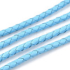 Braided Cowhide Leather Cord NWIR-N005-01N-4mm-3