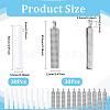 DIY Blank Dome Rectangle Pendant Kits DIY-SP0001-98AS-2