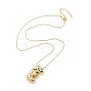 Brass Micro Pave Cubic Zirconia Letter Pendant Necklaces LS-KK-Z069-01G-E-2