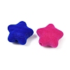Flocking Opaque Acrylic Beads OACR-G055-02B-2