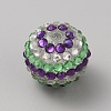 Easter Theme Chunky Resin Rhinestone Bubblegum Ball Beads RESI-CJC0025-02D-1