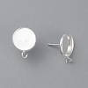 304 Stainless Steel Stud Earring Settings X-STAS-H380-B-13S-2