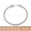 304 Stainless Steel Double Terminal Cone Open Cuff Bangles for Women SA-CBA2192-03P-5