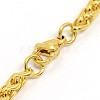 304 Stainless Steel Wheat Chain Bracelet Making STAS-A028-B005-3
