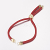 Nylon Twisted Cord Bracelet Making MAK-F019-01G-1