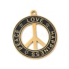 304 Stainless Steel Pendants STAS-F326-07G-1