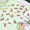 Unfinished Wood Cat Pendants for Painting Arts FIND-UN0007-66-2