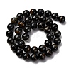 Dyed Natural Blue Tiger Iron Beads Strands G-G286-A03-10mm-3
