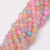 Natural Agate Bead Strands X-G-G882-8mm-C07-1