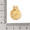 Brass Micro Pave Cubic Zirconia Pendants KK-R100-04G-3