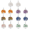 SUPERFINDINGS 14Pcs 7 Styles Zinc Alloy European Dangle Charms G-FH0001-82-1