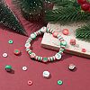 9 Style Christmas Handmade Polymer Clay Beads CLAY-YW0001-91-5